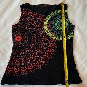 Colorful Mandala Sleeveless Top